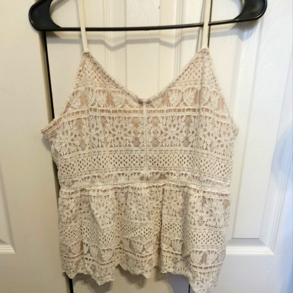 Lace spaghetti strap